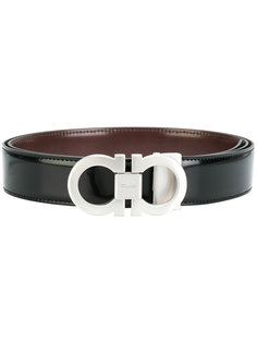 ремень с двойной пряжкой Gancio  Salvatore Ferragamo