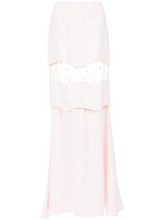 sheer panel maxi skirt Andrea Bogosian