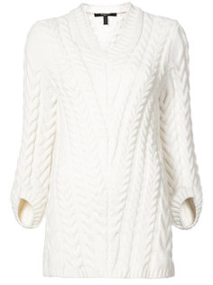 V-Neck Cable Knit Sweater Derek Lam