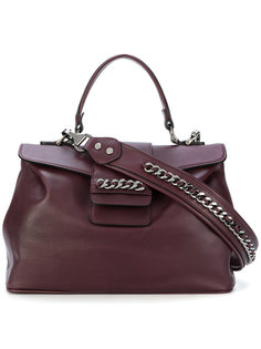 chain embellished shoulder bag Casadei