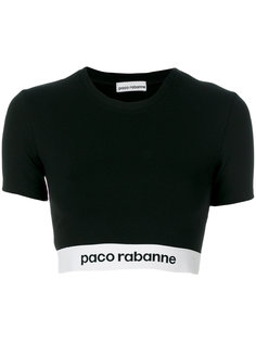 укороченная футболка с логотипом Paco Rabanne