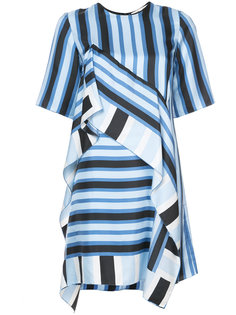 Short-sleeve ruffle front mini dress Dvf Diane Von Furstenberg