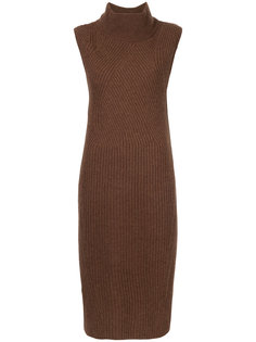 high neck ribbed knit dress Anrealage