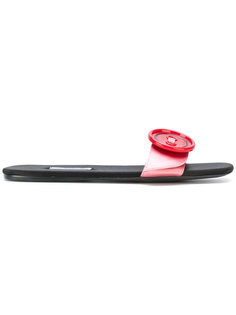 oversized button sandals  Prada