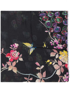 contrast floral pattern scarf Pierre-Louis Mascia