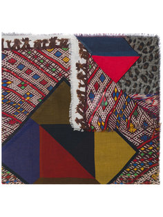 graphic print scarf Pierre-Louis Mascia