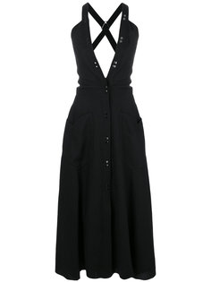 deep V-neck dress Nina Ricci