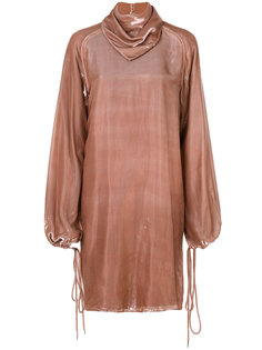 cowl neck dress Nina Ricci