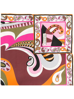 платок с абстрактным принтом Emilio Pucci
