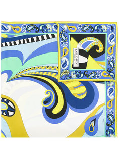 платок с абстрактным принтом Emilio Pucci