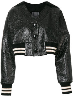 metallic fibre bomber jacket Aviù