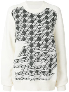 трикотажный свитер с вышивкой  Maison Margiela