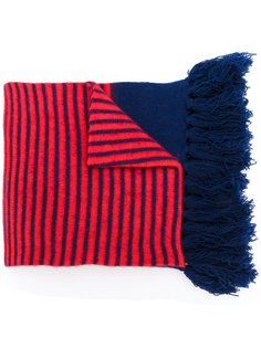 striped fringed scarf Mp  Massimo Piombo