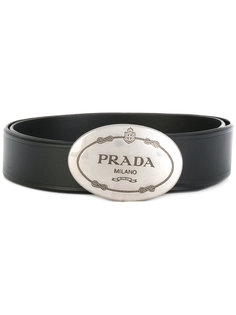 ремень с бляшкой-логотипом Prada