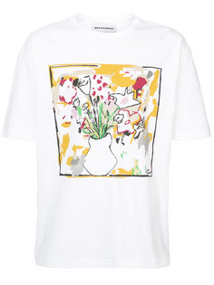 Flower Vase printed T-shirt Rochambeau