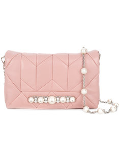 quilted embellished shoulder bag  Miu Miu