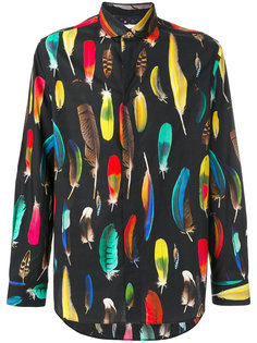 рубашка с принтом перьев  Paul Smith