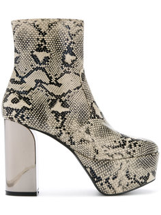 snakeskin platform boots  G.V.G.V.