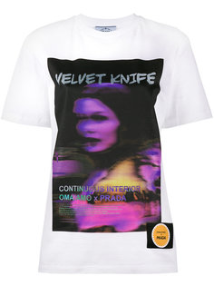 футболка с принтом Velvet Knife Prada