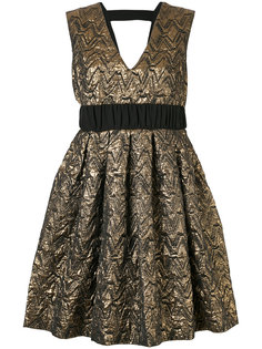 V-neck metallic dress Si-Jay