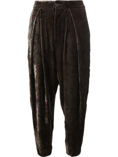 velvet tapered trousers Uma Wang