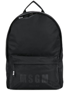 рюкзак с принтом логотипа MSGM