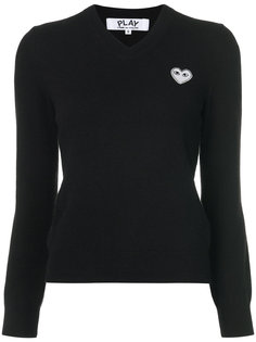 White Heart knit pullover  Comme Des Garçons Play