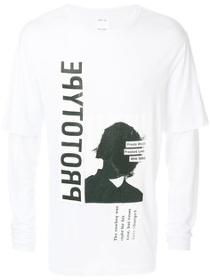 Helmut Lang x Travis Scott printed layered longsleeved T-shirt Helmut Lang