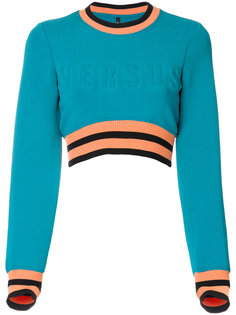 thin-waisted cropped sweatshirt  Versus