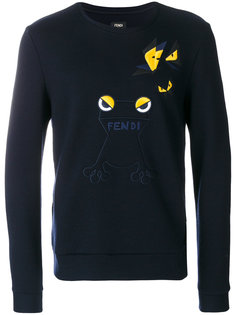 толстовка с вышивкой Fendi