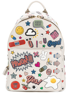 all over stickers mini backpack Anya Hindmarch