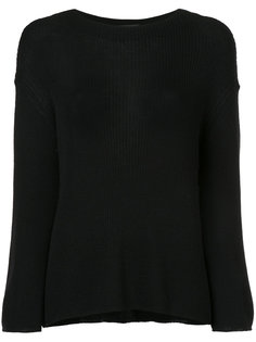 boat neck ribbed jumper Roberto Collina