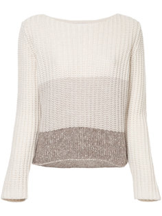 neutral colour block jumper Fabiana Filippi