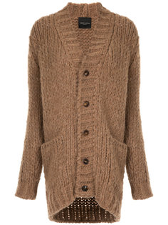 oversized chunky knit cardigan Roberto Collina