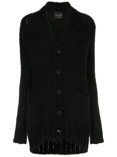 chunky knit buttoned cardigan Roberto Collina