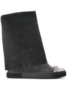 сапоги с цепочной отделкой Casadei