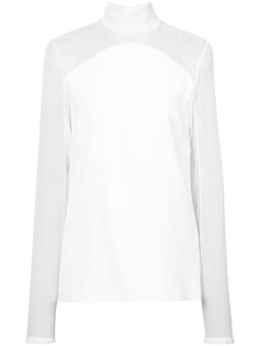 sheer panelled blouse Sally Lapointe