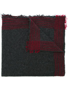 stripe stitched edge scarf Faliero Sarti