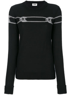 safety pin knit top  Sonia By Sonia Rykiel