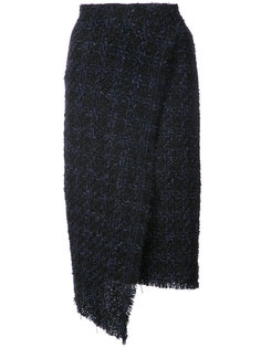 check tweed skirt Oscar de la Renta