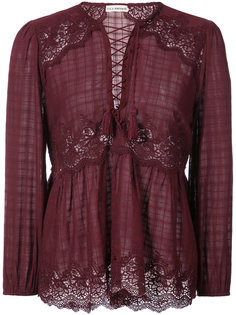 lace tie detail top Ulla Johnson