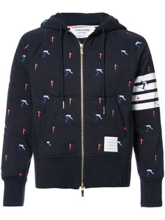 embroidered skier hoodie Thom Browne