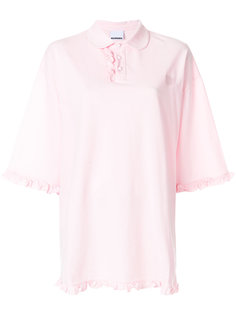 свободная рубашка поло с оборкой  Nicopanda