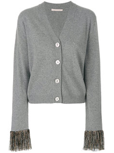 cardigan with fringe cuffs Christopher Kane