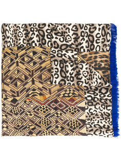 contrast pattern scarf Pierre-Louis Mascia