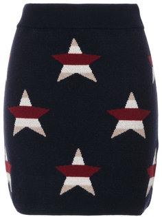stars motif fitted skirt Maison Kitsuné