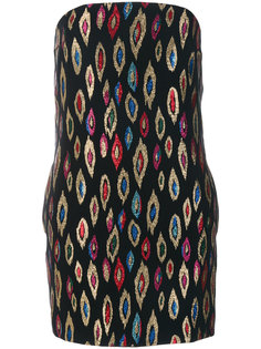 embroidered fitted dress Saint Laurent