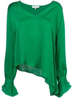 asymmetrical v-neck blouse Milly
