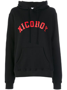 logo print hoodie Nicopanda