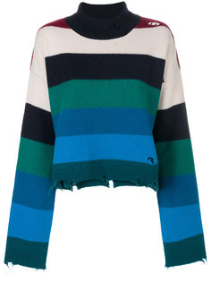 striped distressed jumper Erika Cavallini